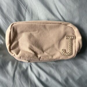 "J" Initial Cosmetic Bag